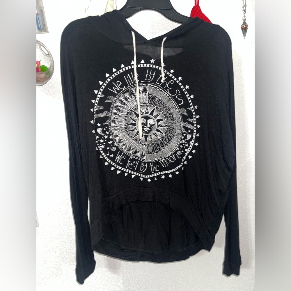 Black French pastry hoody shirt size medium